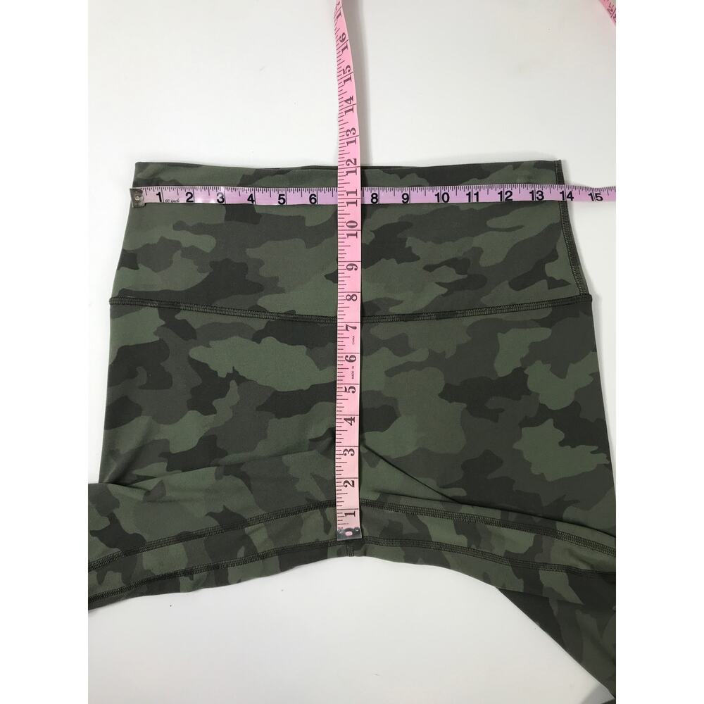 Lululemon Women's 10 Align High Rise Pant 25" Green Camo Leggings Athletic Yoga - Picture 9 of 10